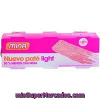 Paté Light Mina, Pack 3x80 G