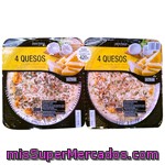Pizza Fresca 4 Quesos (emmental,mozarella,grana,cheddar), Hacendado, Bipack 420 G