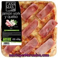 Pizza Jamón York-queso Casa Mas, 1 Unid. 475 G
