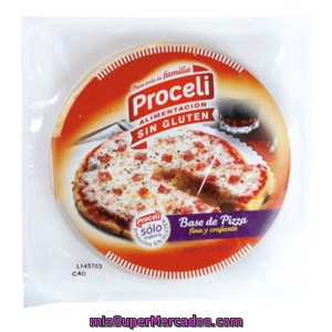 Proceli Base Pizza Sin Gluten 2 Uds 250 Gr