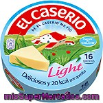 Queso Fundido Light El Caserío, 16 Porciones, Caja 250 G