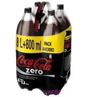 Refresco De Cola Zero Coca-cola Pack De 4x2,20 L.