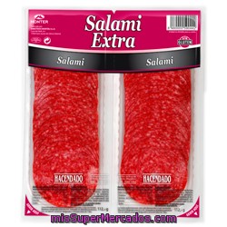 Salami Extra Suave Lonchas, Hacendado, Pack 2 X 112.5 G - 225 G