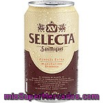 San Miguel Selecta Xv Cerveza Rubia Nacional Extra De Maduración En Bodega Lata 33 Cl