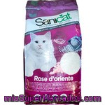 Sanicat Profesional Rosa De Oriente Ultra Aglomerante Arena Para Gatos Con Aroma A Rosas Envase 5 L