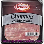 Serrano Chopped Cocido En Lata 8 Lonchas Estuche 150 G