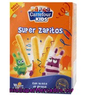 Snack Super Zapitos Carrefour Kids Pack De 10x5 G.