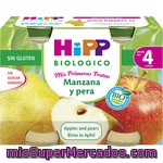 Tarrito Biológico De Manzana-pera Hipp, Pack 2x125 G