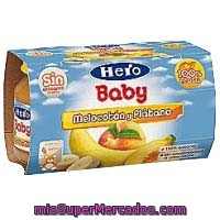 Tarrito De Melocotón-plátano Desde 4º Mes Hero, Pack 2x120 G
