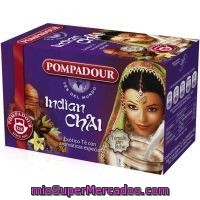 Te Indian Chai Pompadour 20 Sobres 40 Gramos