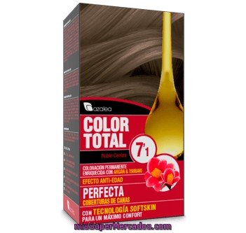 Tinte Coloracion Permanente Color Total Nº 7.1 Rubio Ceniza (enriquecido Con Aceite Argan Y Tsubaki), Azalea, U
