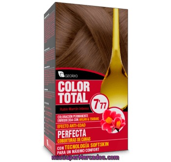 Tinte Coloracion Permanente Color Total Nº 7.77 Rubio Marron Intenso (enriquecido Con Aceite Argan Y Tsubaki), Azalea, U