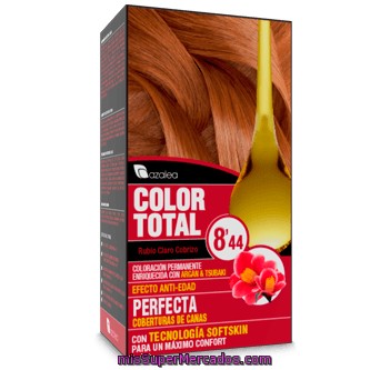 Tinte Coloracion Permanente Color Total Nº 8.44 Rubio Claro Cobrizo (enriquecido Con Aceite Argan Y Tsubaki), Azalea, U