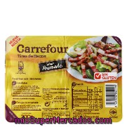 Tiras De Bacon Sabor Ahumado Carrefour 2x100 G.
