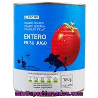Tomate Natural Entero Pelado Eroski, Lata 780 G
