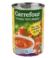 Tomate Triturado Bajo En Sal Carrefour 390 G.