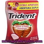 Trident Fruit Chicles De Fresa Sin Azúcar Envase 87 G