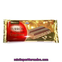 Turron Chocolate Crujiente *navidad*, Hacendado, Pastilla 300 G