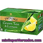 Twinings Té Verde Al Limón 25 Bolsitas Estuche 50 G