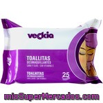 Veckia Toallitas Desmaquillantes Cara Y Ojos Con Vitamina E Paquete 25 Unidades