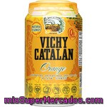 Vichy Catalan Agua Mineral Natural Con Gas Sabor Naranja Lata 33 Cl