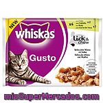 Whiskas Gusto Selección Mixta De Carnes En Salsa Para Gato Pack 4 Bolsa 100 G