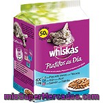 Whiskas Platitos Del Día Selección De Pescados En Salsa Para Gato Pack 6 Bolsa 50 G