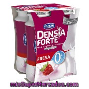 Yogur Líquido De Fresa 0% Danone - Densia 4x100 G.