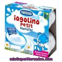 Yogur Natural Nestlé - Bebé Pack De 4x100 G.