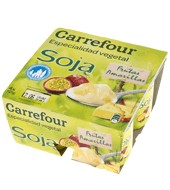 Yogur Soja Frutos Amar. Carrefour Pack De 4x125 G.