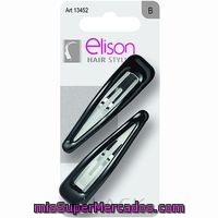 2 Clip Med.elison Clasic Black