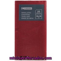 20 Servilletas Rojo 38x38