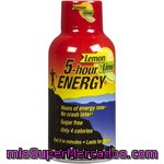 5 Hour Energy Bebida Energética Sabor Limón Botella 58 Ml