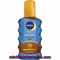 Aceite Solar Fp30 Nivea Protege&broncea, Spray 200 Ml