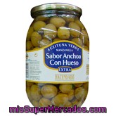 Aceituna Manzanilla Con Hueso Sabor Anchoa, Hacendado, Tarro 835 G Escurrido 500 G