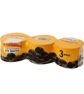 Aceituna Negra Sin Hueso P-3, La Española, Lata 3 X 115 G - 345 G