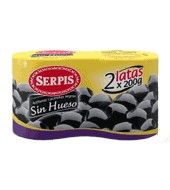 Aceituna Negra Sin Hueso Serpis 170 G.