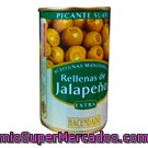 Aceituna Rellena Jalapeño (picante), Hacendado, Lata 350 G  Escurrido 150 G