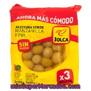 Aceituna Verde Manzanilla Sin Hueso Jolca 3x50 G.