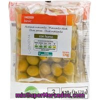 Aceitunas Con Hueso Eroski Basic, Pack 3x100 G