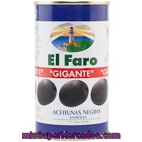 Aceitunas Negras Con Hueso Faro, Lata 150 G