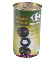Aceitunas Negras Sin Hueso Carrefour 150 G.