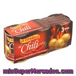 Aceitunas Rellenas Con Chili La Española, Pack 3x50 G
