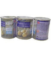 Aceitunas Rellenas De Anchoa Bajas En Sal Carrefour 150 G.