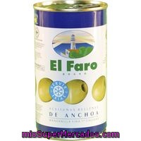 Aceitunas Rellenas De Anchoa El Faro, Lata 150 G