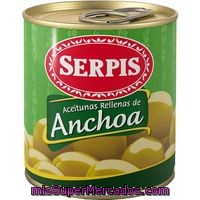 Aceitunas Rellenas De Anchoa Serpis, Lata 85 G