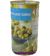 Aceitunas Verdes Gigantes Rellenas De Anchoa Carrefour 150 G.