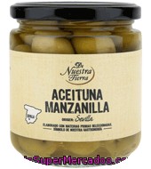 Aceitunas Verdes Manzanilla Con Hueso - De Nuestra Tierra De Nuestra Tierra 190 G.