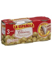 Aceitunas Verdes Manzanilla Rellenas De Anchoa Clásicas La Española Pack De 3x120 G.