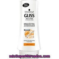 Acondicionador Reparador Total Gliss, Bote 200 Ml